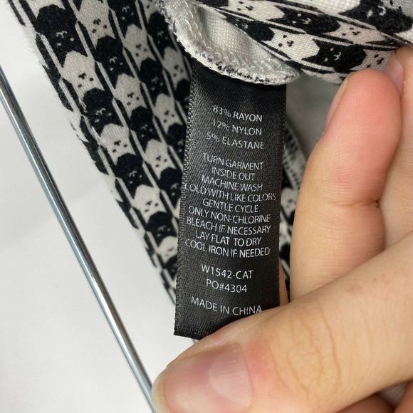 Betabrand Dress Pant Yoga Pants Size XS Straight Leg Catstooth Print Stretch - Picture 5 of 11